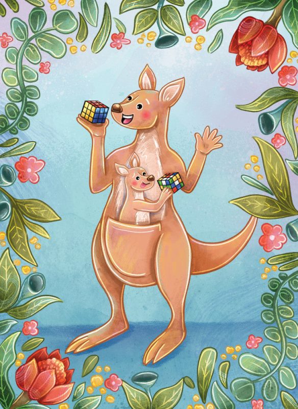 Aussie Cube 5x7 Gift Card [LPG Greeting Cards]