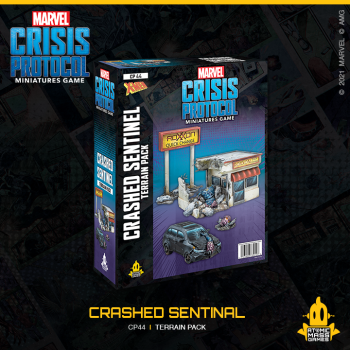 Crashed Sentinel Terrain Pack (Marvel Crisis Protocol Miniatures Game)