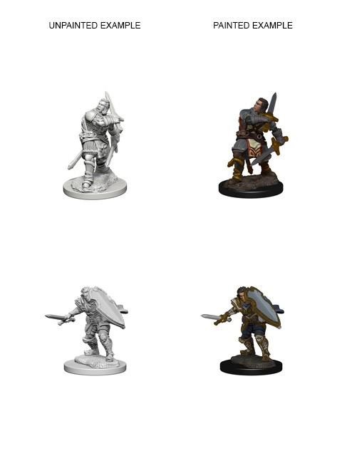 D&D - Human Male Paladin (Nolzurs Marvelous Unpainted Miniatures)