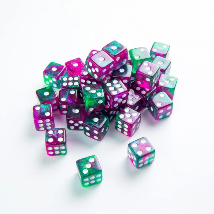 Gamegenic D6 Dice Set - Galaxy Series - Aurora (36x 12mm D6)
