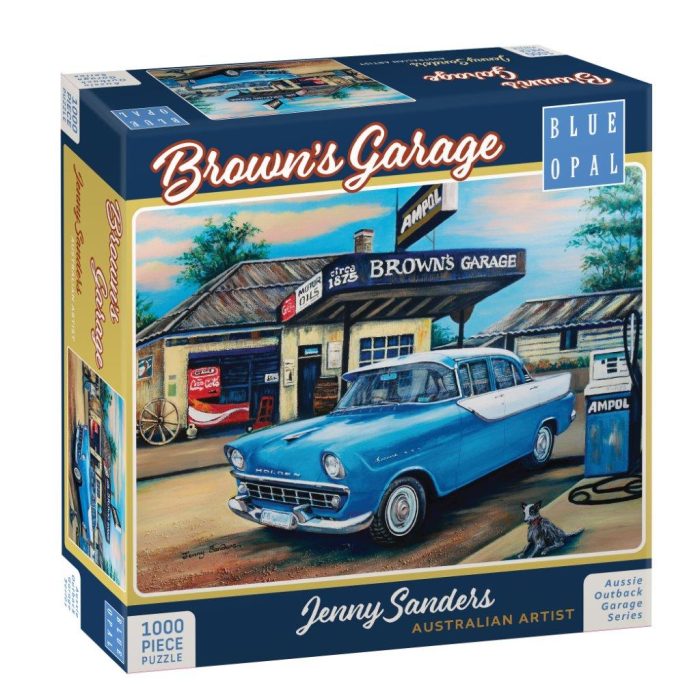 Jenny Sanders: Browns Garage 1000pc [Blue Opal Deluxe Puzzle]