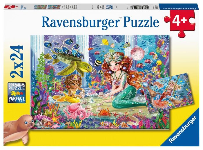 Mermaid Tea Party 2x24pc [Ravensburger Puzzle]