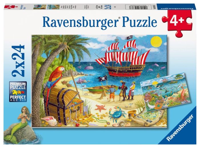 Pirates and Mermaids 2x24pc [Ravensburger Puzzle]