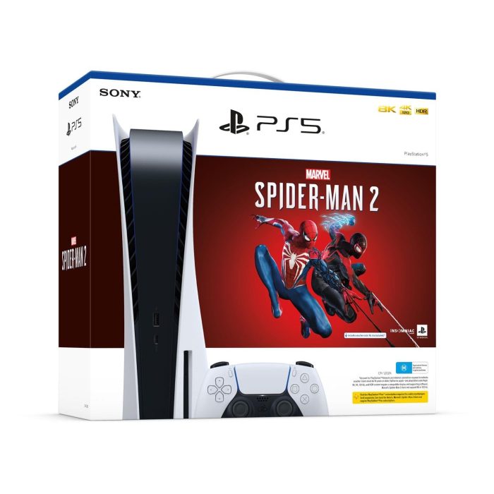 PS5 PlayStation 5 Console + Marvel's Spider-Man 2 Bundle