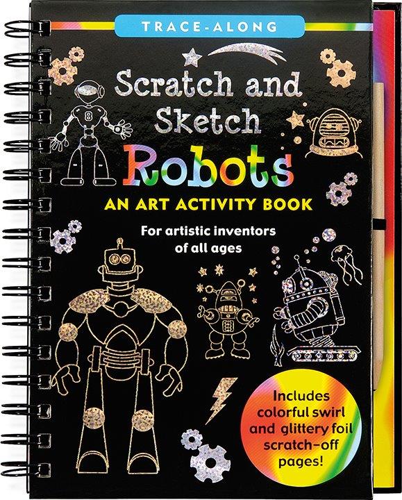 Peter Pauper Scratch & Sketch Robots
