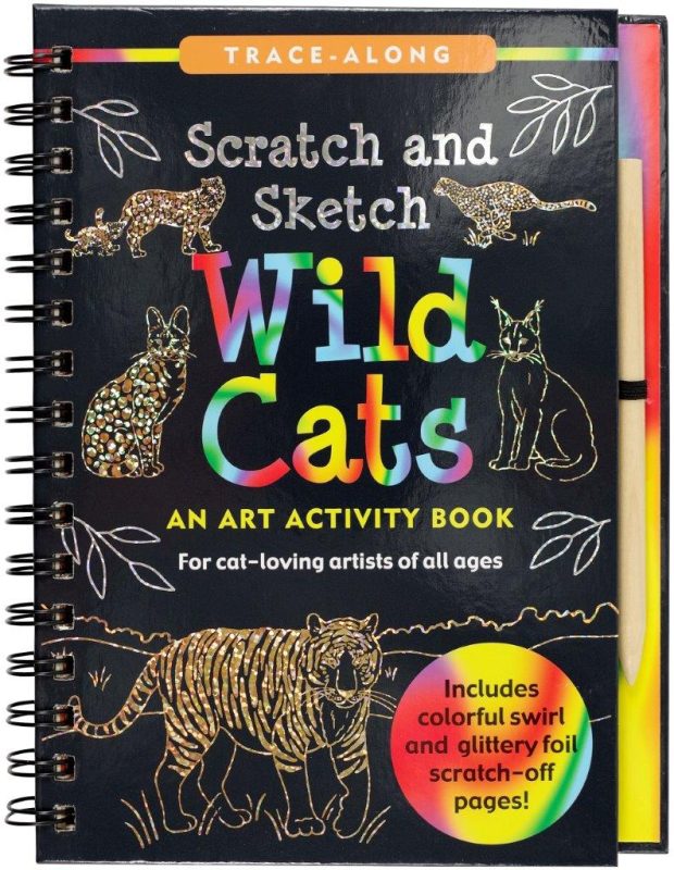 Peter Pauper Scratch & Sketch Wild Cats