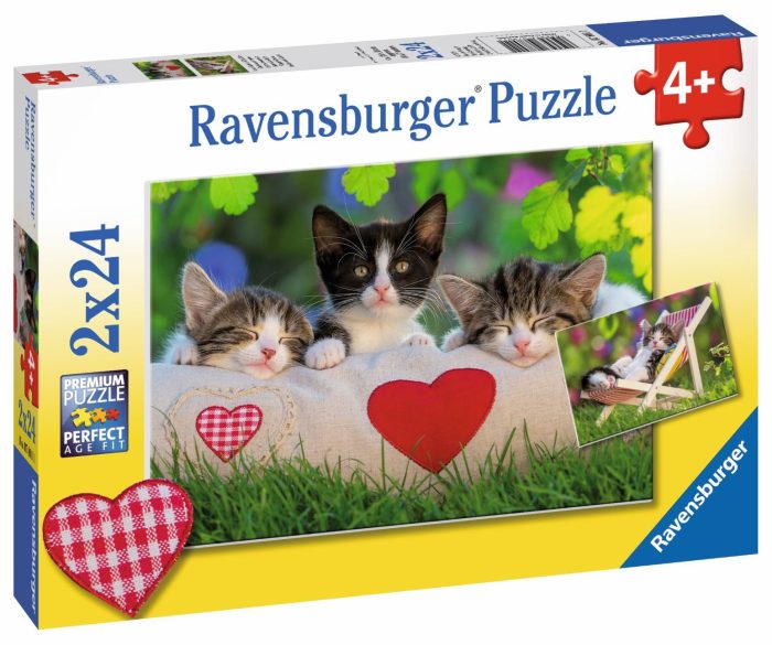 Sleepy Kittens Puzzle 2x24pc [Ravensburger Puzzle]