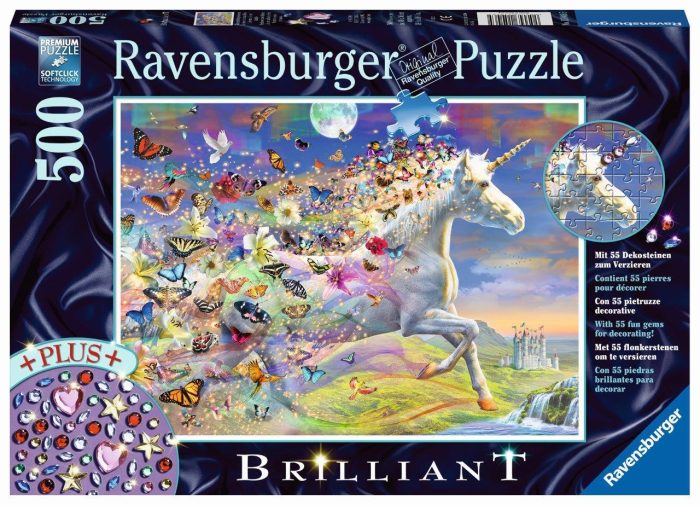 Unicorn and Butterflies 500pc [Ravensburger Puzzle]